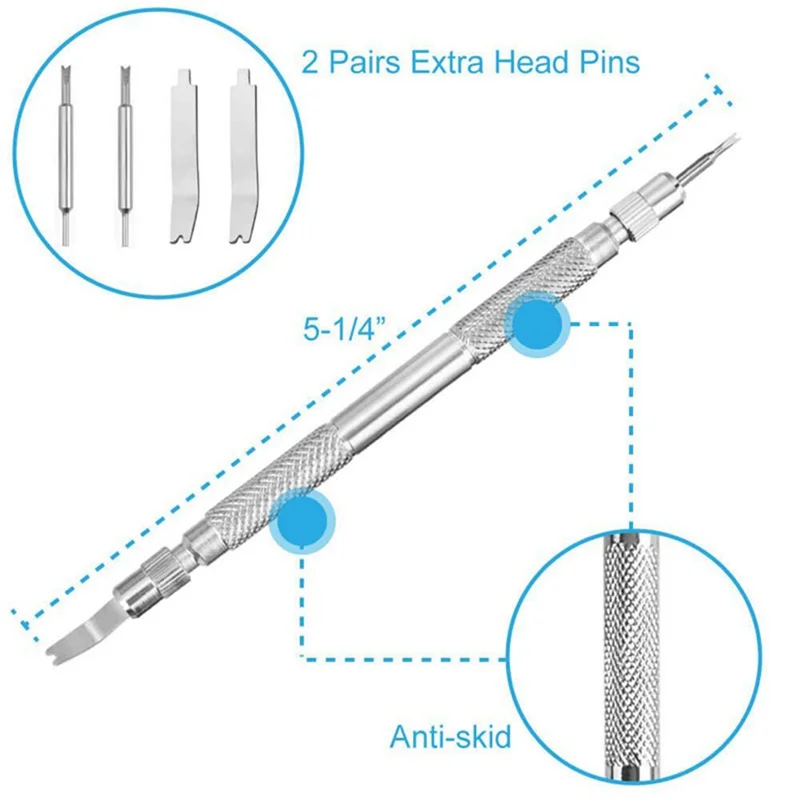 Watch Maintenance Tool Set Strap Installation And Removal Tool Ear-Splitting Single-Headed Ear Fork Strap Removal Easy Install