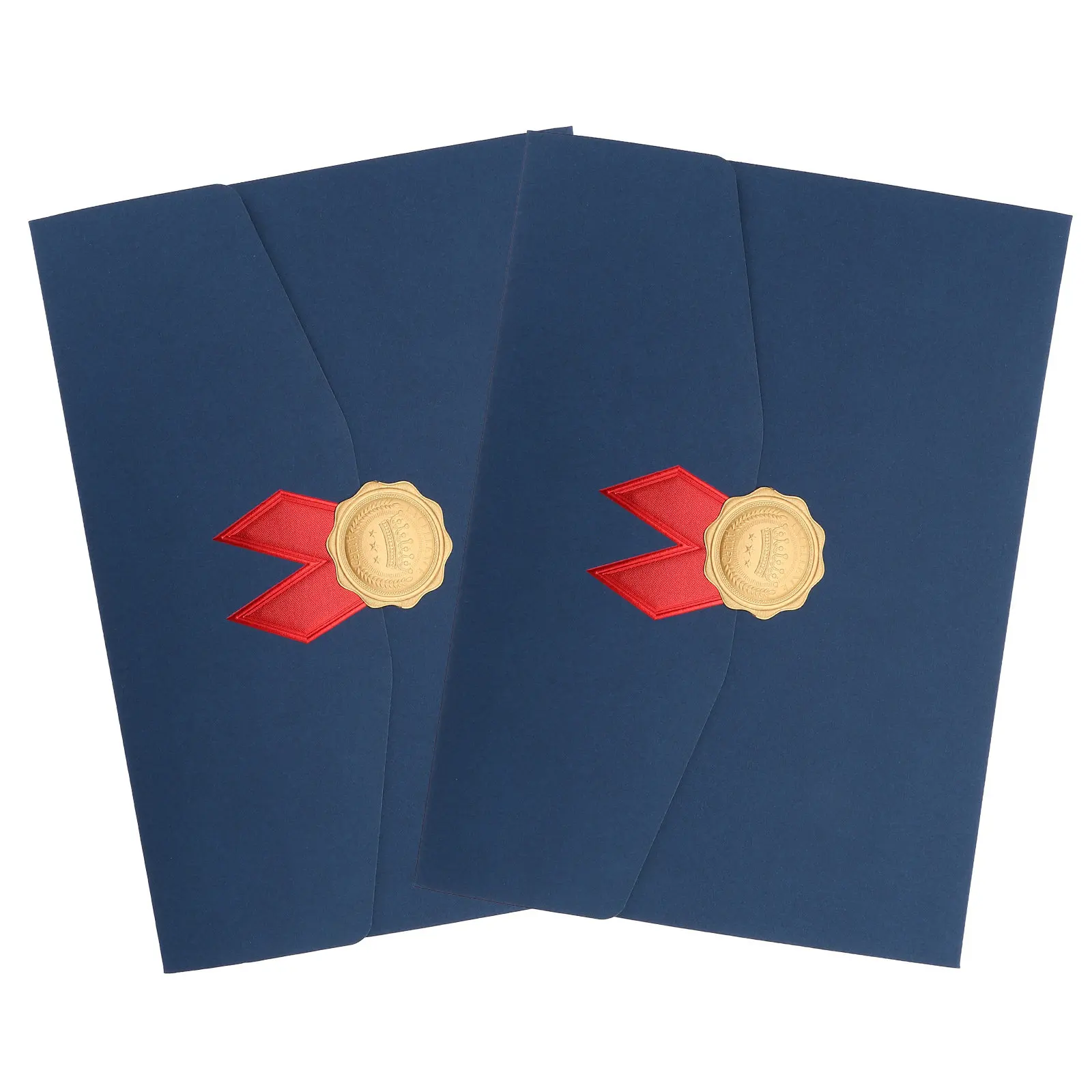 

2Pcs Certificate Cover Holder for Diploma and Award Certificates Protection with Stylish Border Design Document Cover for Home