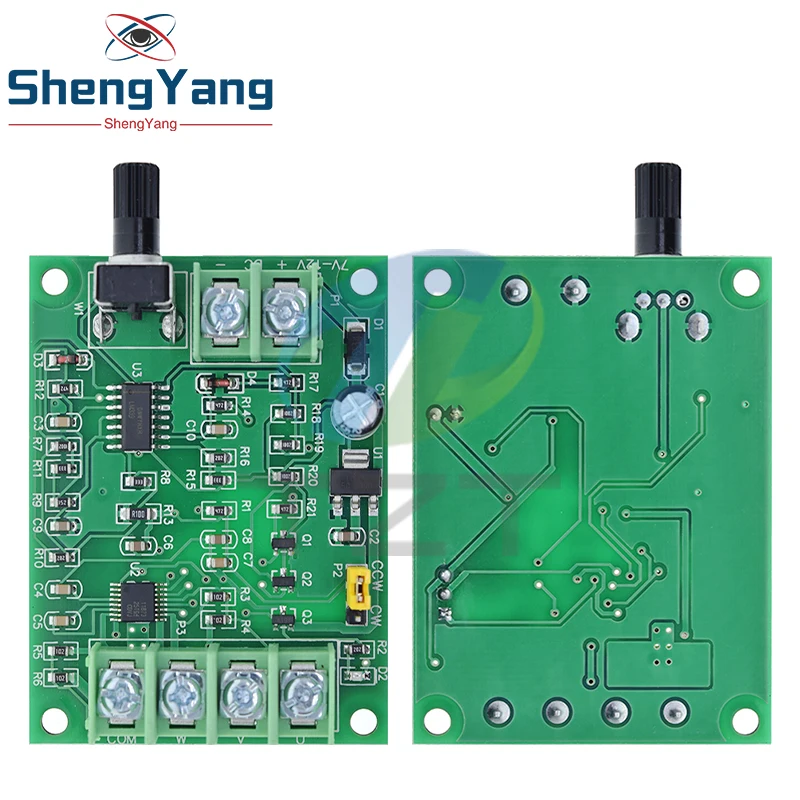 TZT 5V 12V Brushless DC Motor Driver Controller Board with Reverse Voltage Over Current Protection for Hard Drive Motor 3/4 Wire