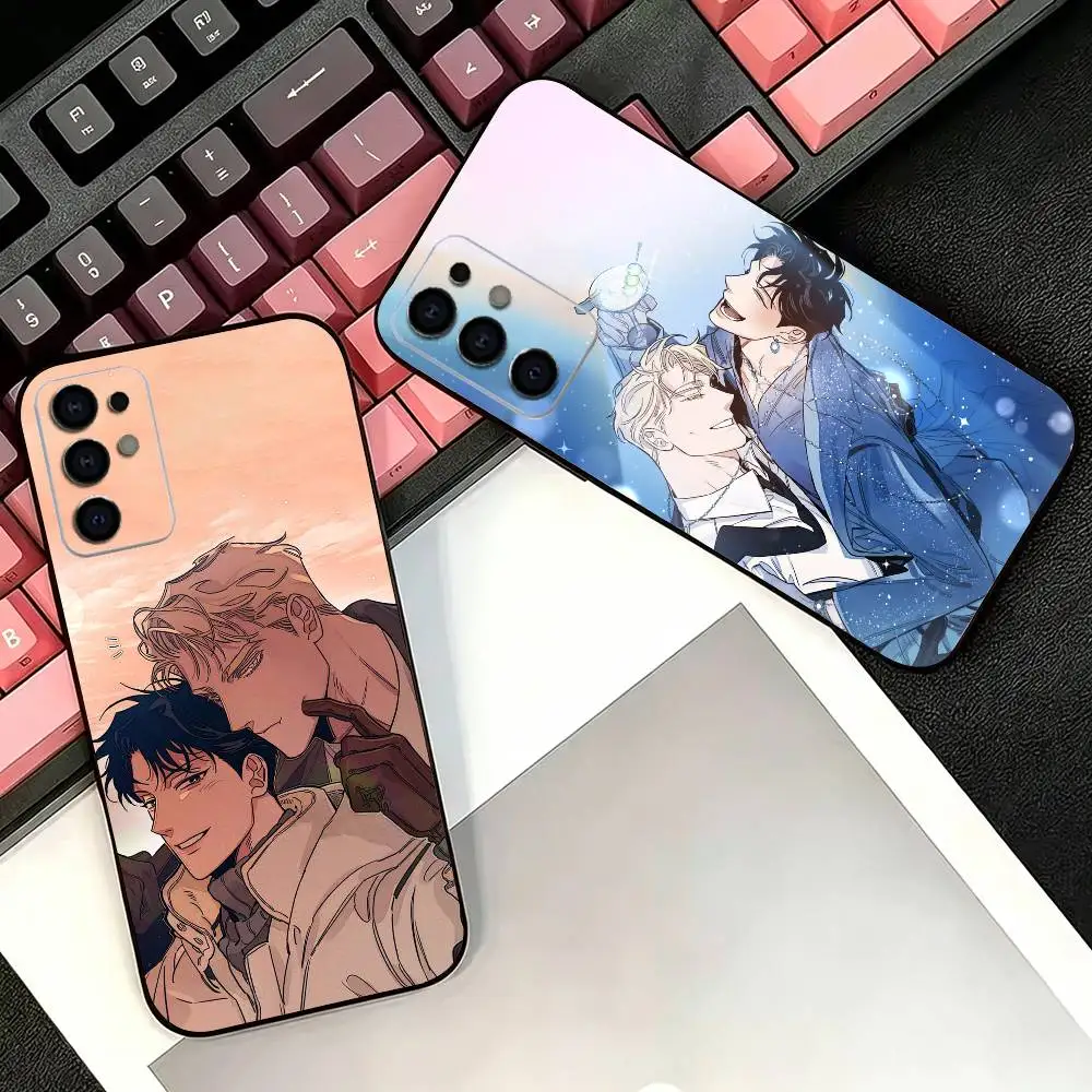 BL Roses and Champagne Comic  Phone Case For Samsung S26,25,24,21,22,21,20,10,9,8,7,6,5,Ultra,Plus,Fe,Lite Black Shell