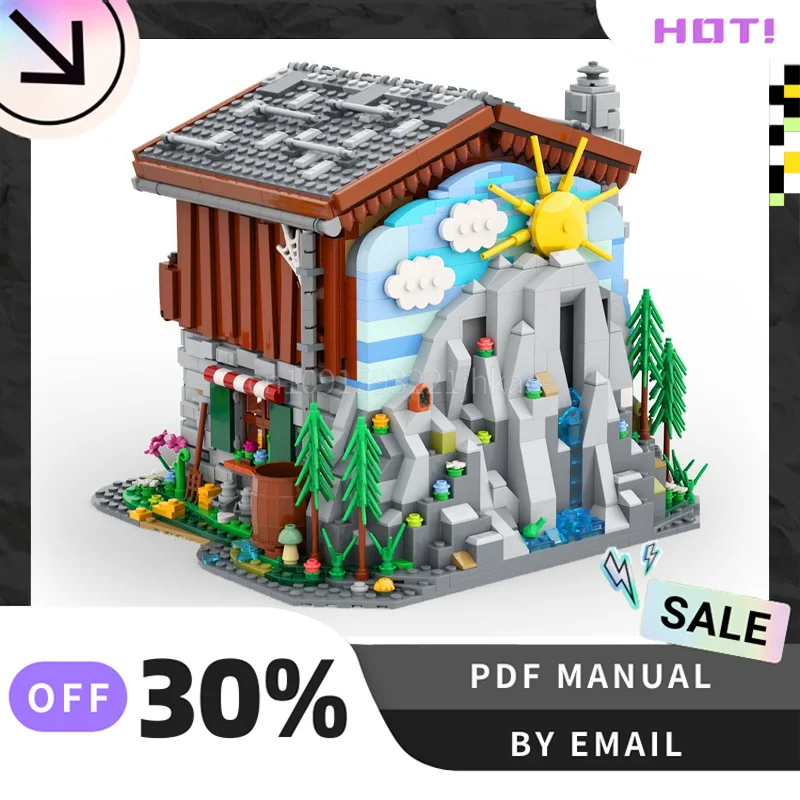 [2693PCS] Customized MOC Alpine Hut Creative Building Blocks Set STEM Educational Toys DIY Construction Model Kit Birthday Gifts