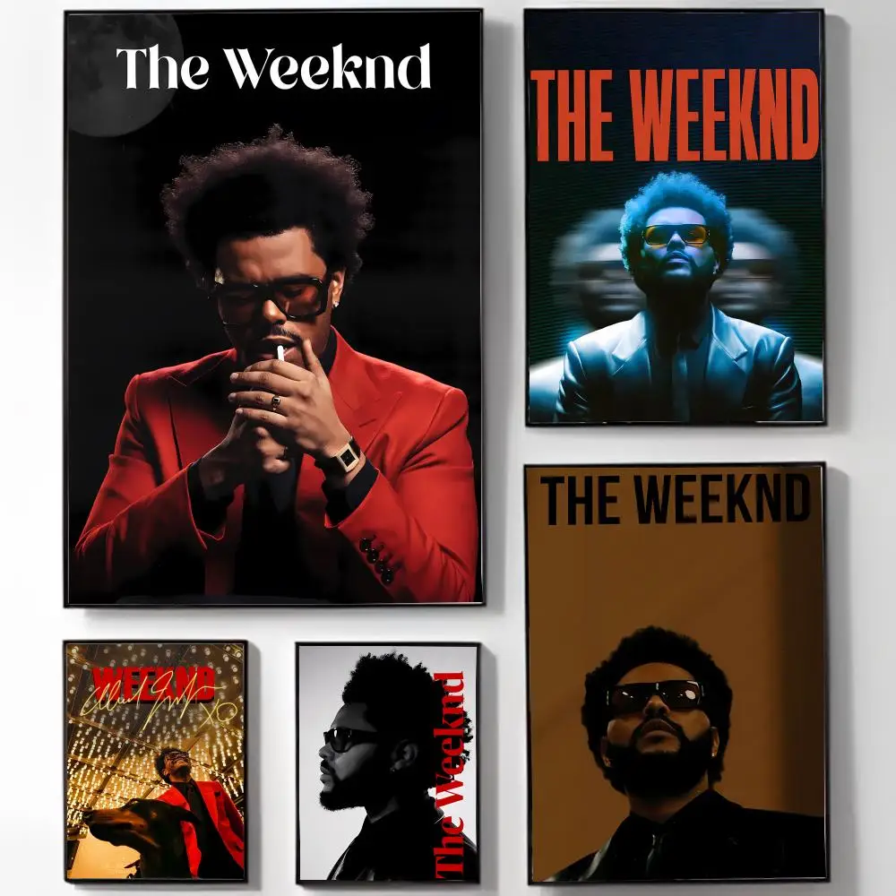 Modern Fashion Moody T-The W-Weeknd Poster High-definition Art Sticker Self Adhesive Waterproof Home Decoration