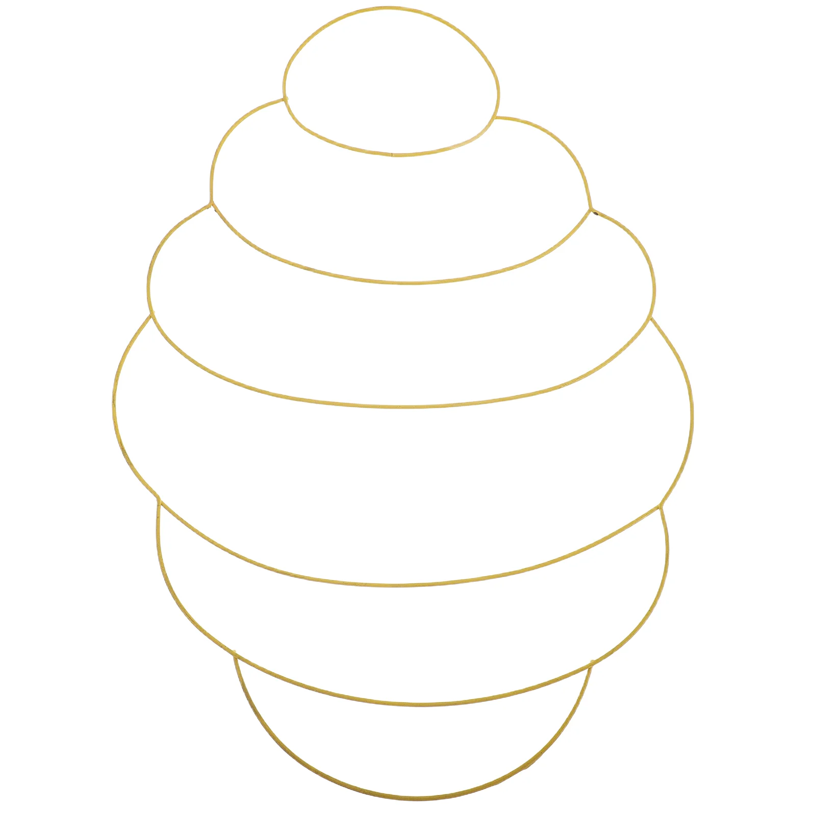 

Ring Honeycomb Wreath DIY Bee Wire Frame Beehive Easter Holiday Yellow Party Supplies Office