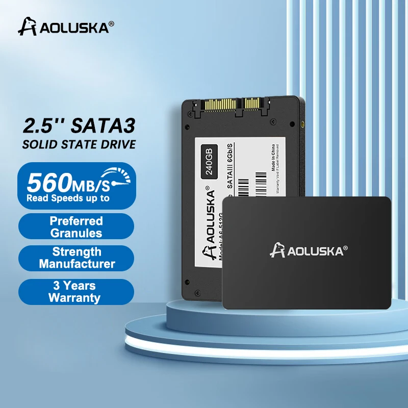 

AOLUSKA 2.5 SATA 3 SSD 1TB 256GB 240GB 120GB 128GB 480GB Solid State Drive 512GB 500GB 2TB Laptop PC Desktops Internal Hard Disk
