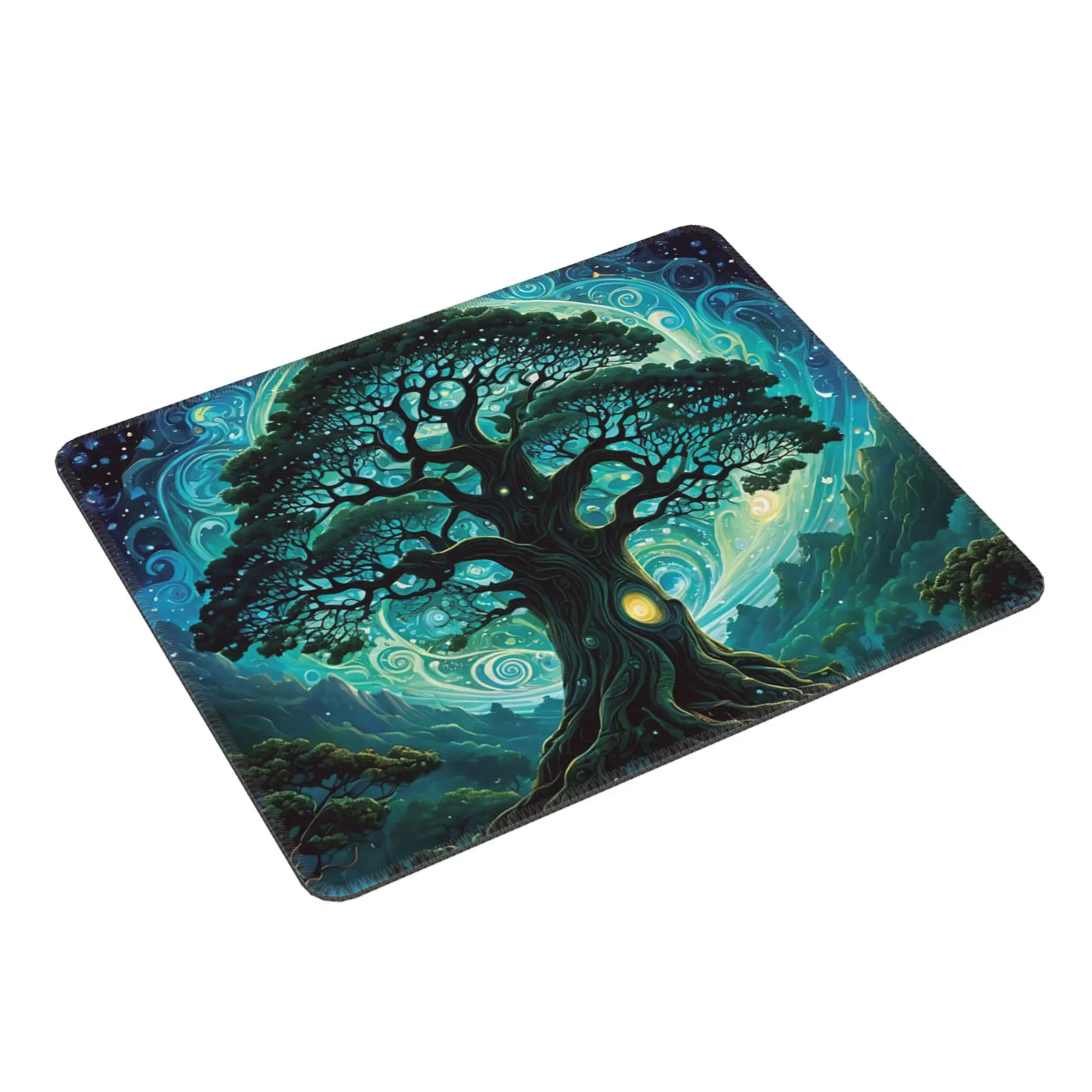

Magic Green Tree Mouse Pad Computer Keyboard Mouse Mat Gamer PC Laptop Desk Mat Office Accessories Table Mats