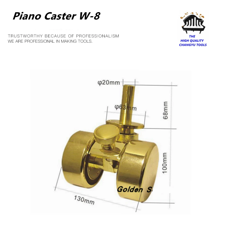 Piano tuning tools accessories high quality Piano Caster W-8 truckle Piano repair tool parts