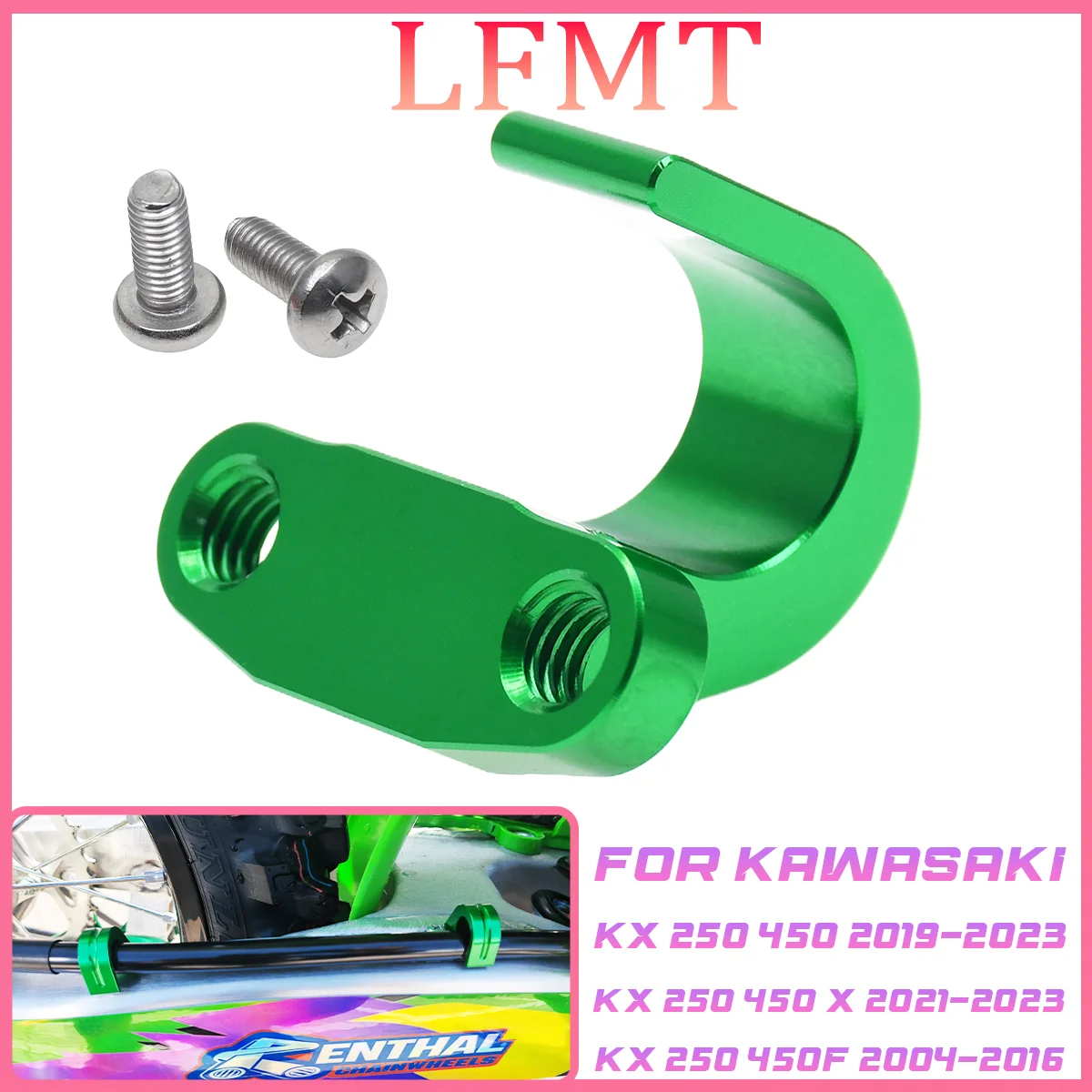 

CNC front and rear brake oil pipe clamps suitable for Kawasaki KX85 KX100 KX125 KX250 and KLX450R off-road motorcycles