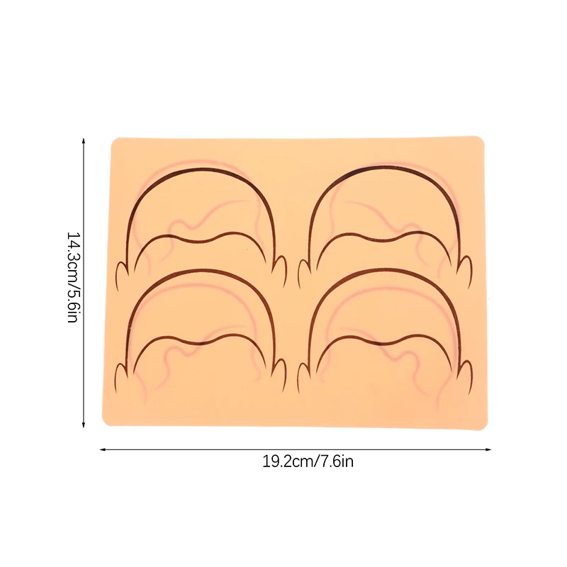 Práctica de tatuaje piel ceja contorno de cabeza patrón de doble cara práctica piel tatuaje Accesorios