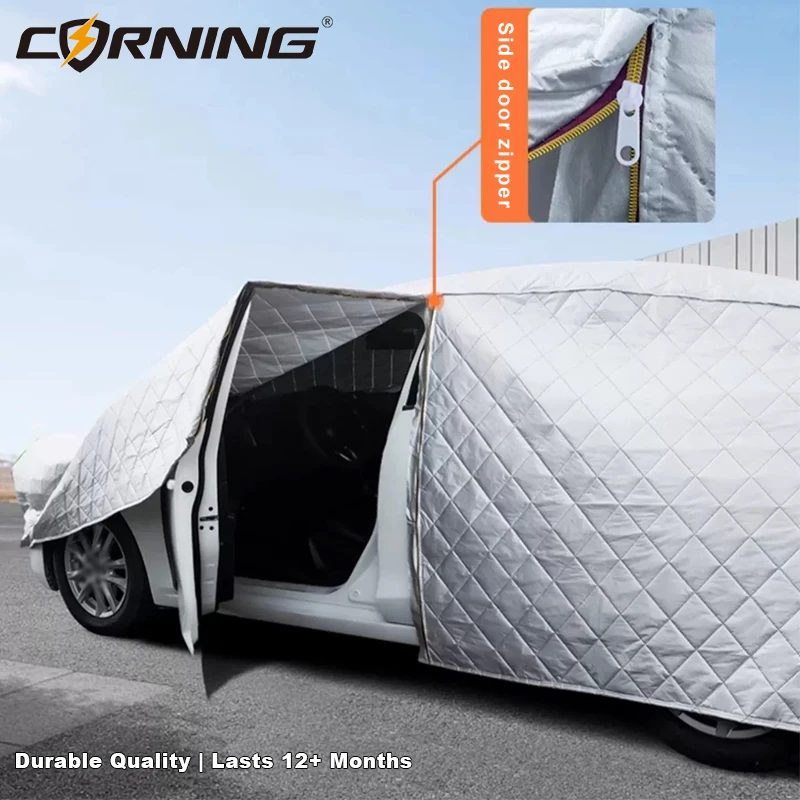 All Season Thickened Car Cover Anti Hail Waterproof Snowproof Outdoor Protector for SUV Sedan
