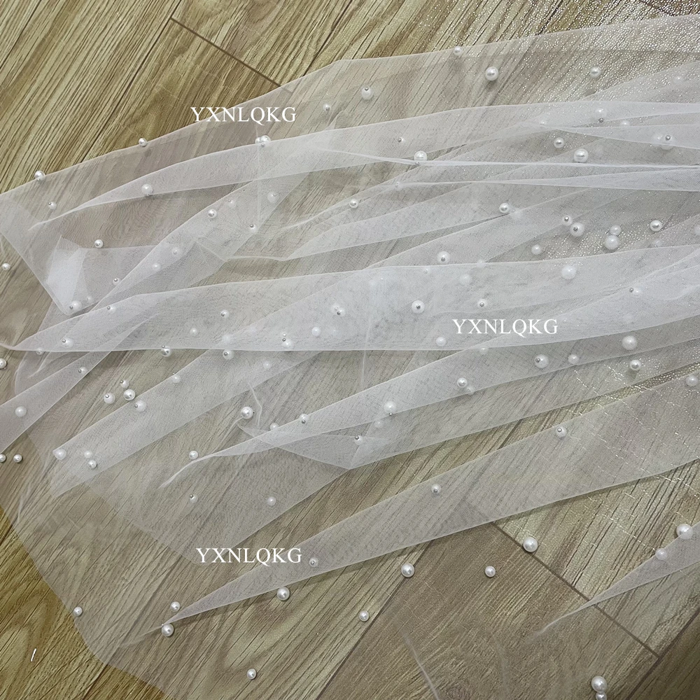 One Layer Short Pearls Bridal Veil veil White Ivory With Comb Wedding veil customization Velos de Noiva