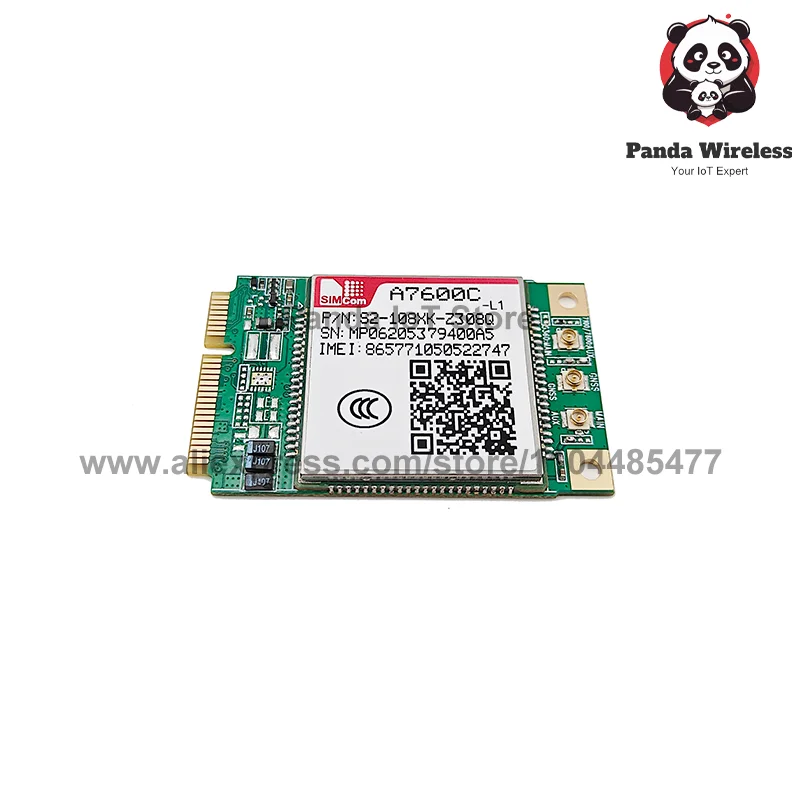 Simcom A7600C Series MINI PCIE 4G LTE CAT4 Module A7600C-L1 A7600C-LABE A7600C-TABE PCIE Support Windows7/8/10 Linux