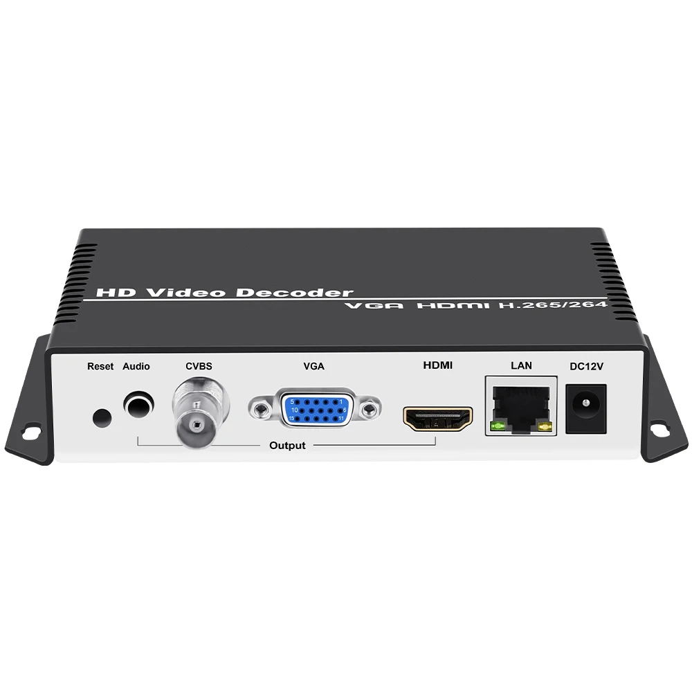 

URayTech HD VGA CVBS Video Streaming Decoder SRT RTSP RTMP HLS IP Decoder H.265 H.264