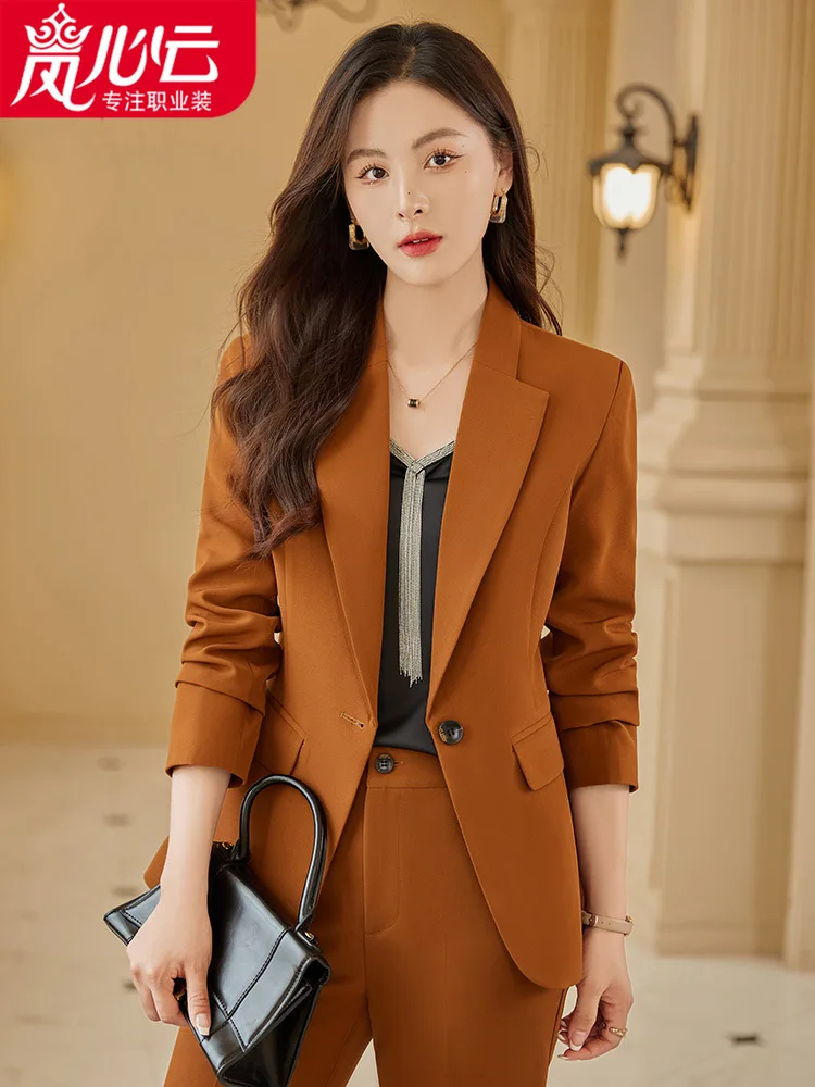 Business Suit Tailored Suit Formal Clothes Women's Suit Work Clothes Dignified Goddess Fan Gao End Workplace Style Young Commuti