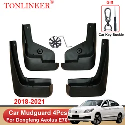 TONLINKER Car Mudguard For Dongfeng Aeolus E70 2018 2019 2020 2021 Mudguards Splash Guards Front Rear Fender Mudflaps Accessorie