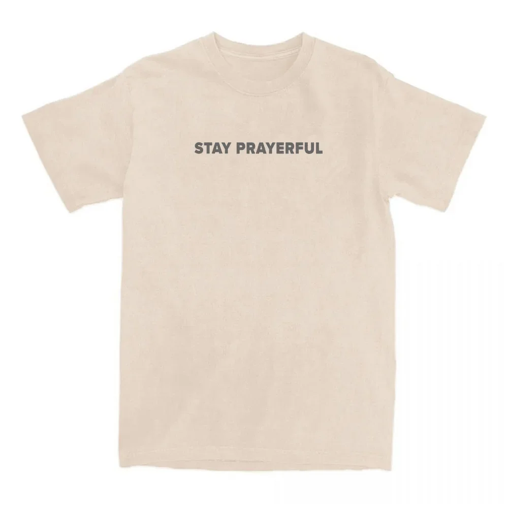 Stay Prayerful Tee セレブリティ チャーリー カーク Tシャツ コットン 半袖 女性 Tシャツ カジュアル O ネック グラフィック プリント Tシャツ