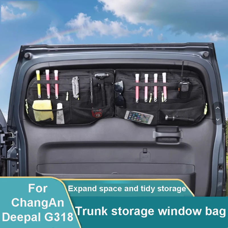 

For ChangAn Deepal G318 2024-2025 Car Rear Trunk Door Window Package Glass Expansion Storage Package Accessories