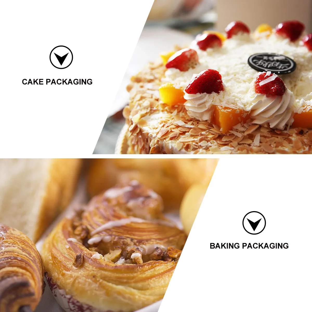 1Pcs Wedding Cake Packaging Paper Lid Box Plastic Safe Lightweight Cake Packing Round Box for Birthday Party Muffin Cookie
