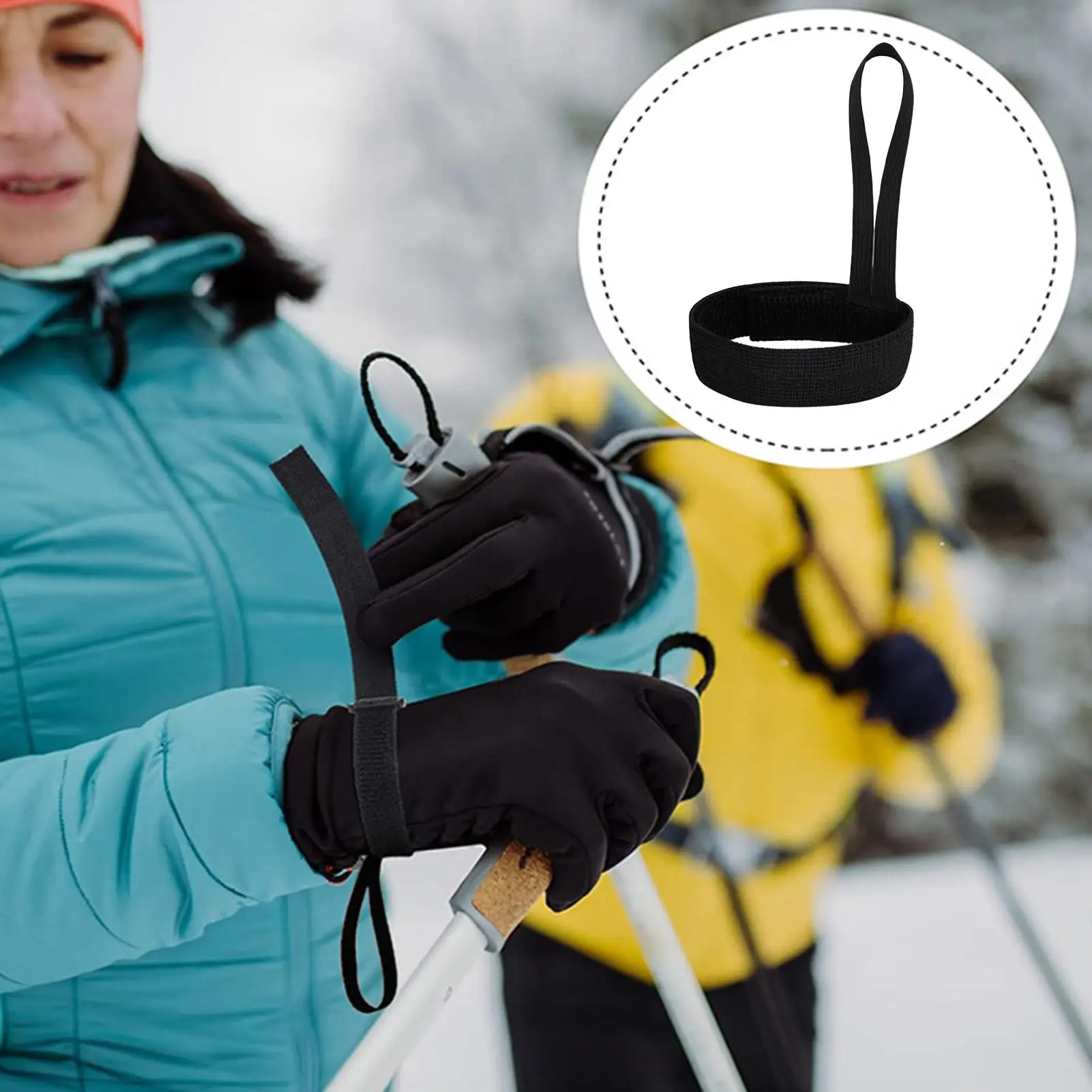 

4 шт., ремни для лыжных перчаток, прочные спортивные эластичные ремни для перчаток, практичный аксессуар для катания на лыжах, сноуборде