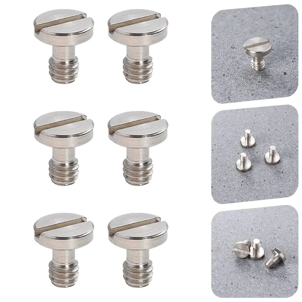 8 ชิ้นกล้องขาตั้งกล้องสกรูเหล็กชุบนิกเกิลทนทานน้ําหนักเบาขนาดกะทัดรัดอุปกรณ์เสริมการถ่ายภาพขาตั้งกล้องอะแดปเตอร์ Quick