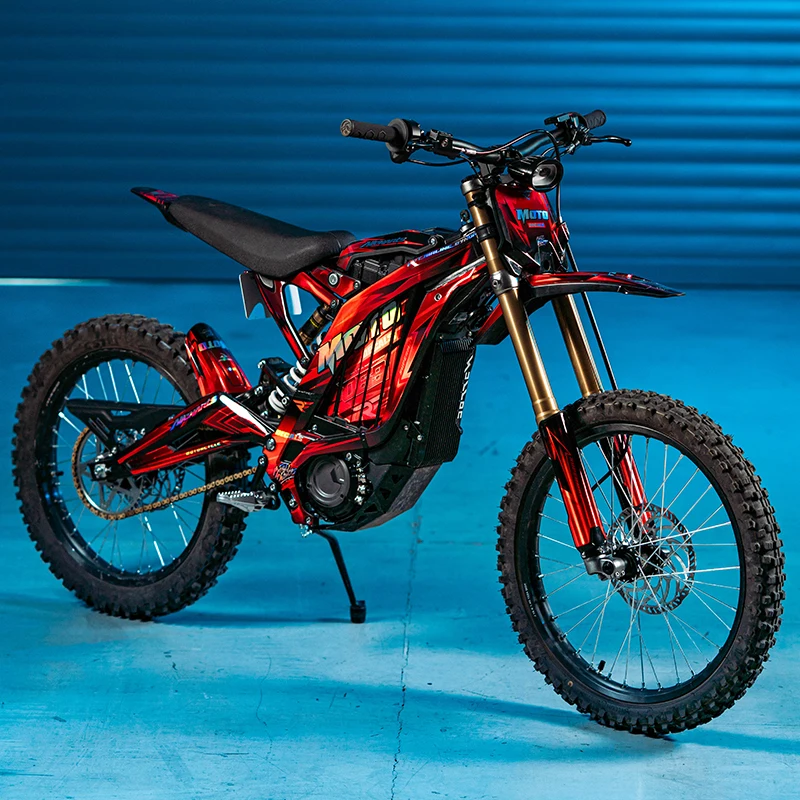 

For Surron Light Bee X/S Motorcycle Patterned Fairing Electroplated Sticker Kit Colorful Decorative Decals