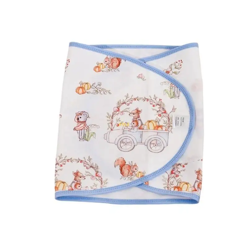 Newborns Swaddles Wrap for Daily Comfort & Security During Sleep Time Cartoon Sleeping Bag Wrap Cloth