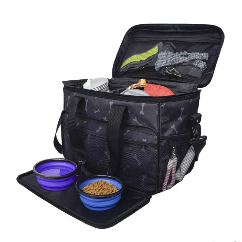 2024 Pet Travel Bag A Set of Thickened Comfortable Multi-functional Luggage Dog Bag Backpack Pet Bag