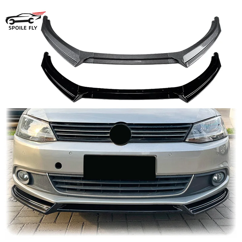 

2011 To 2014 3pcs for Volkswagen VW Jetta MK6 SE TSI TDI Front Bumper Splitter Lip Spoiler Tuning Body Kit Guard Cover By ABS