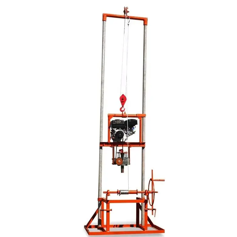 

Customized 80m Mini Drill Equipment Small Diesel Manual Water Well Drilling Rig