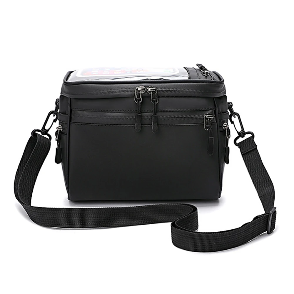 Bicycle Handlebar Bag Cycling Bike Front Tube Bag Bike Pannier Shoulder Bag Carrier Pouch Bicycle Carrying Bag