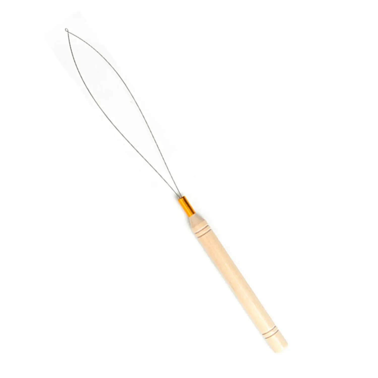 إبرة سحب حلقات صغيرة تستخدم مع كماشة الشعر والخرز لأدوات إطالة ريش الشعر البشري