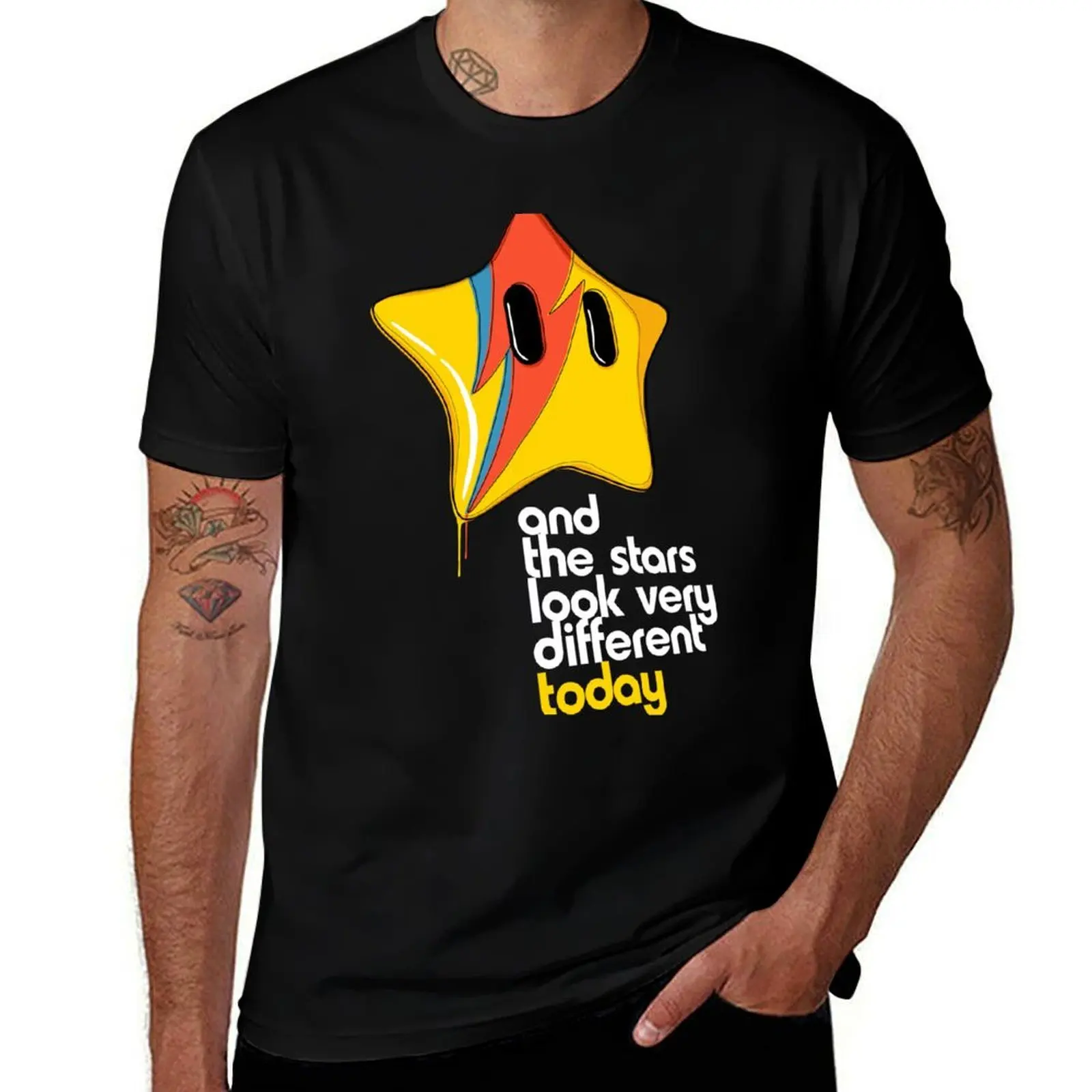 Stars T-Shirt Sports Basic Short Sleeve T-Shirt