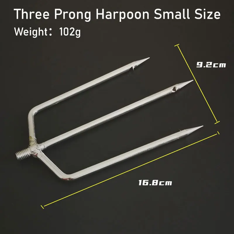 3/5/7 Prong Harpoon Spear Fishing Stainless Steel Diving Fish Spear Fork with Barbed Sharp Ice Breaker Drill Tackle Sea Fishing