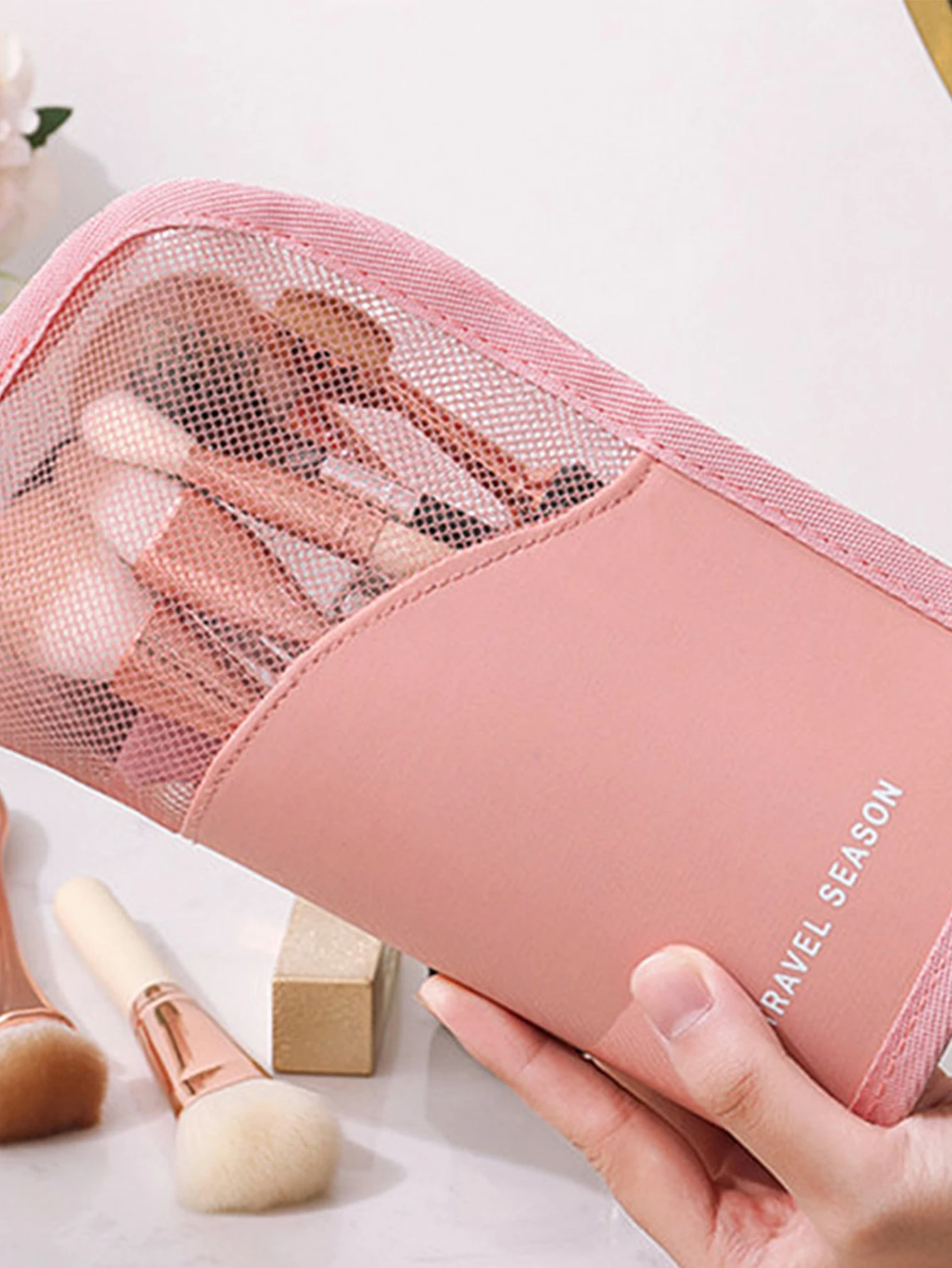 New Makeup brush storage case Portable makeup organizer Lipstick Brow pencil eyeshadow holder Vanity case