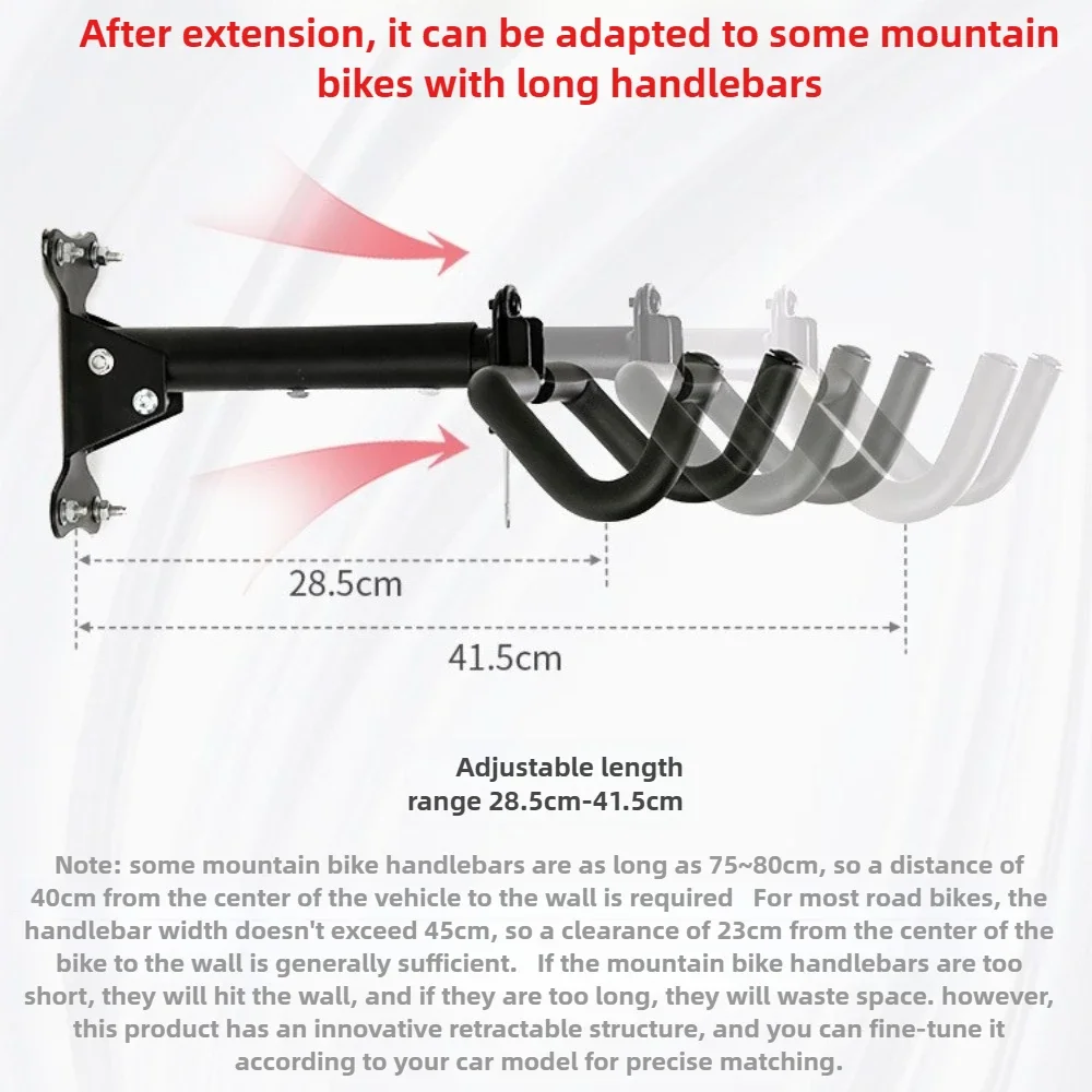 Bike Wall Mount For Road Mountain Bike Space Saving Rack Wall Hook Foldable Adjustable Cycling Rack Bicycle Accessories
