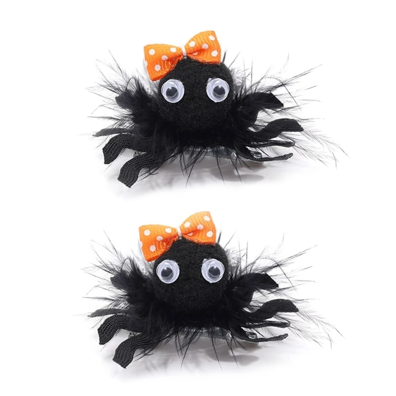 Halloween Spiders Hairpin for Baby Girls Fashion Hairclip Animal Headdress