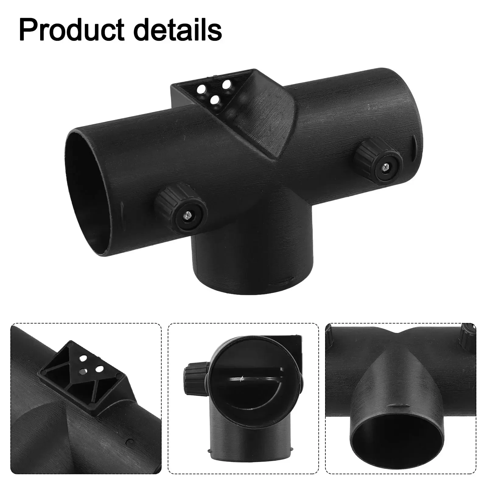 

Parking Heater T-out Connector Adjustable Black 160mm Auto Accessories Plastic With Vavle Flap 1 Pcs Replacement