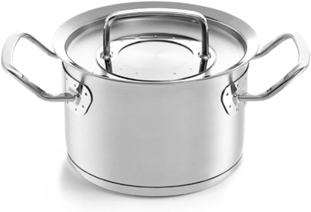 

Collection Stainless Steel 2.2 Quart Stock Pot with Metal Lid