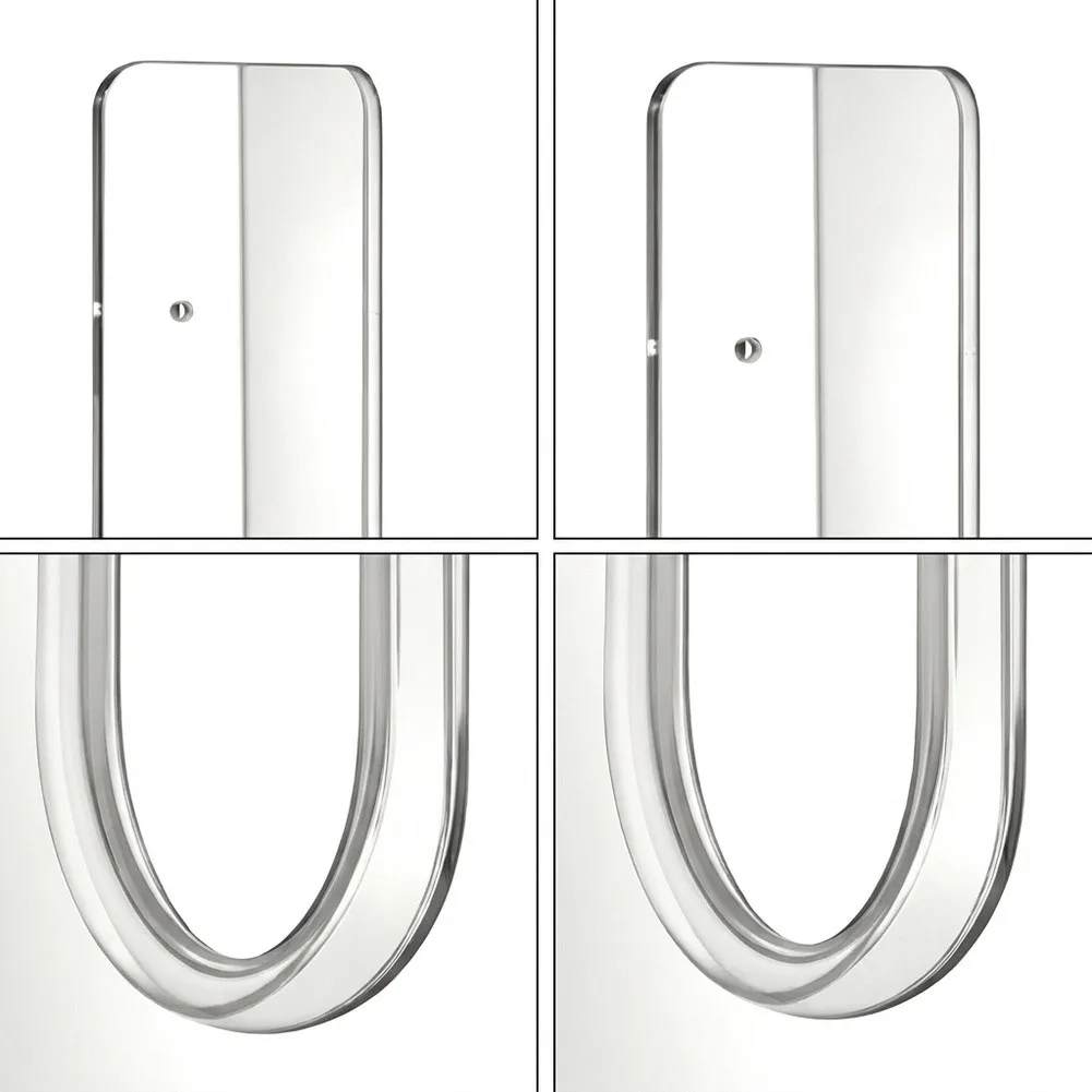Clear Wall Mount for Acrylic Compatibility Supporting Various Board Types with Low Profile Wall Mounted Structure