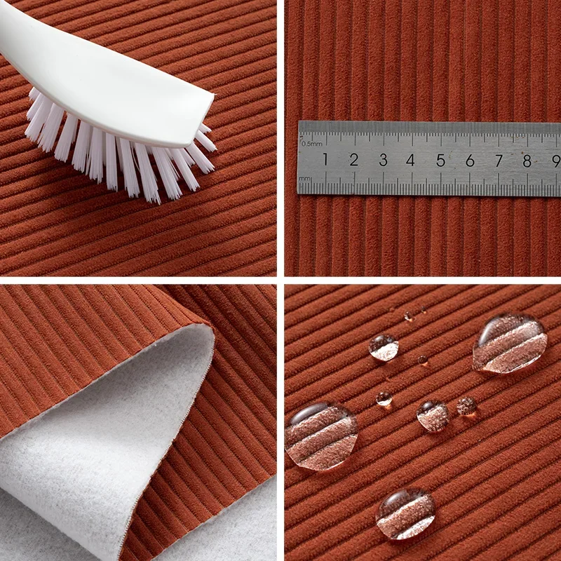 

Утолщенная износостойкая вельветовая ткань для дивана, сплошной цвет, чехол для дивана в скандинавском стиле, подушка для эркера, полосатая ткань «сделай сам»