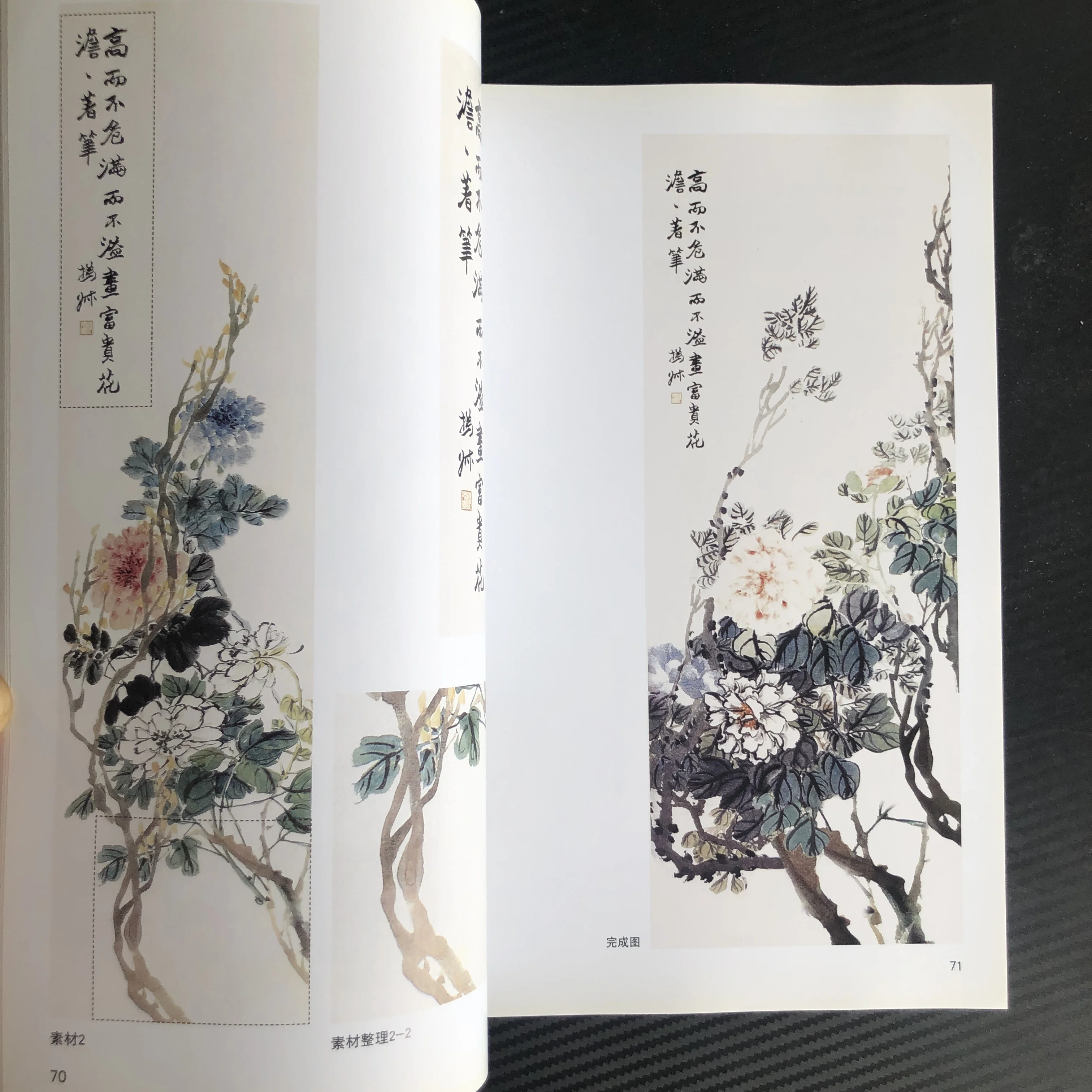 رسم الفرشاة الصينية: تقنيات الفاوانيا اليدوية - دليل نسب الحبر والتحريبي خطوة بخطوة للمبتدئين