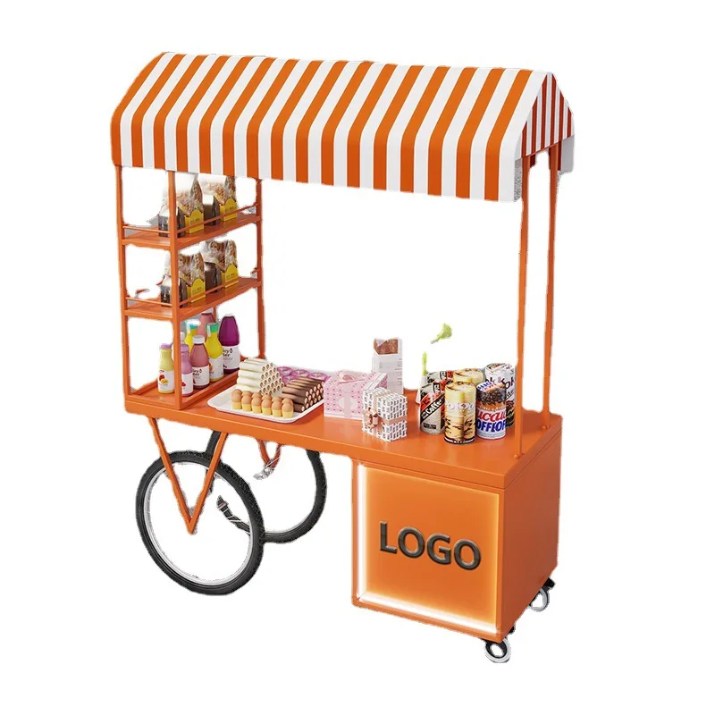 Customizable Stall Dining Car Movable Float Market Stall Trolley Night Market Stall Car