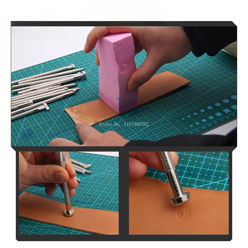 Alloy Steel Material  Handmade Leather Engraving Printing Tools DIY Manufacture Leather Bag/shoes/belt Engraving Printing Punch