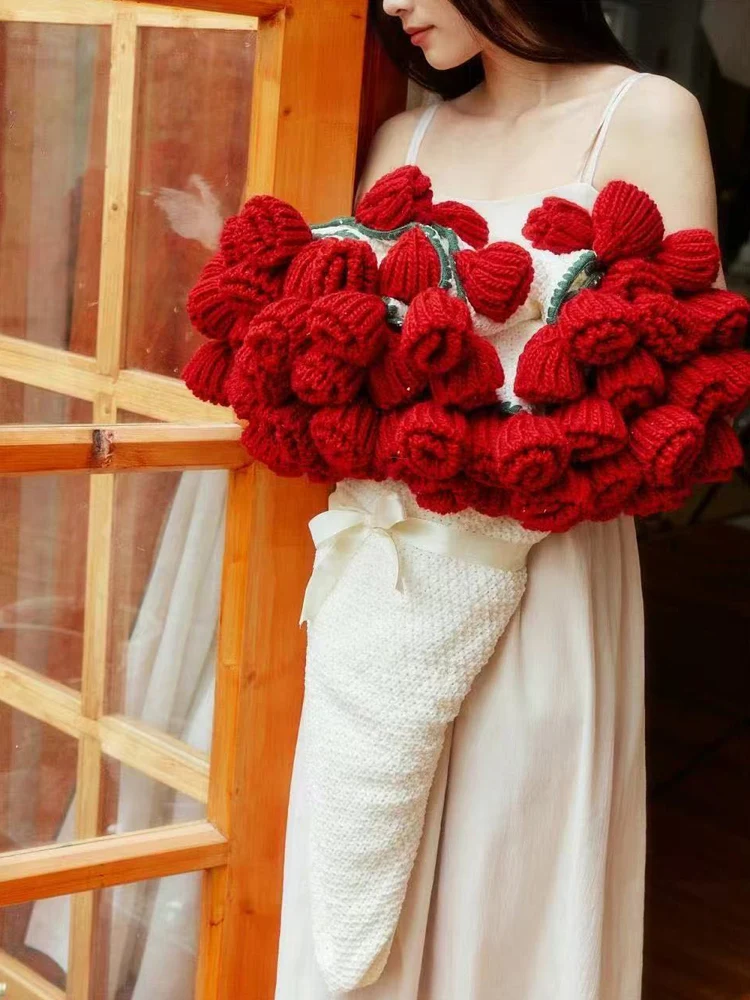 

Вязаное вручную одеяло с букетом роз, плед для дневного сна, свадебный подарок для лучшей подруги, мягкое уютное одеяло, плед в стиле сада Моне