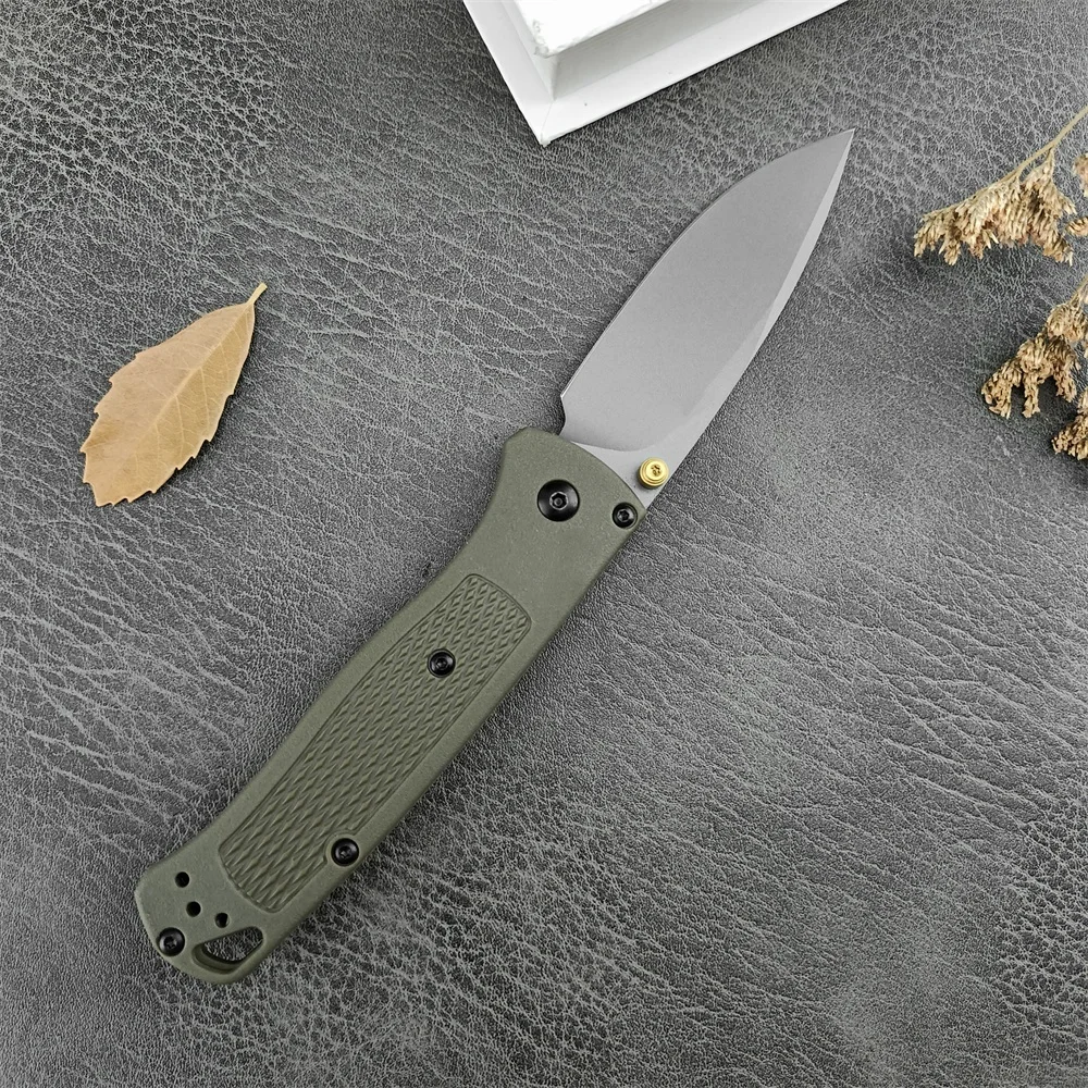 Camping BM 535 Bugout Folding Pocket Knife 440C Blade Nylon Glass Fiber Handle Hunting Tactical Knives Survival EDC Tool Gifts