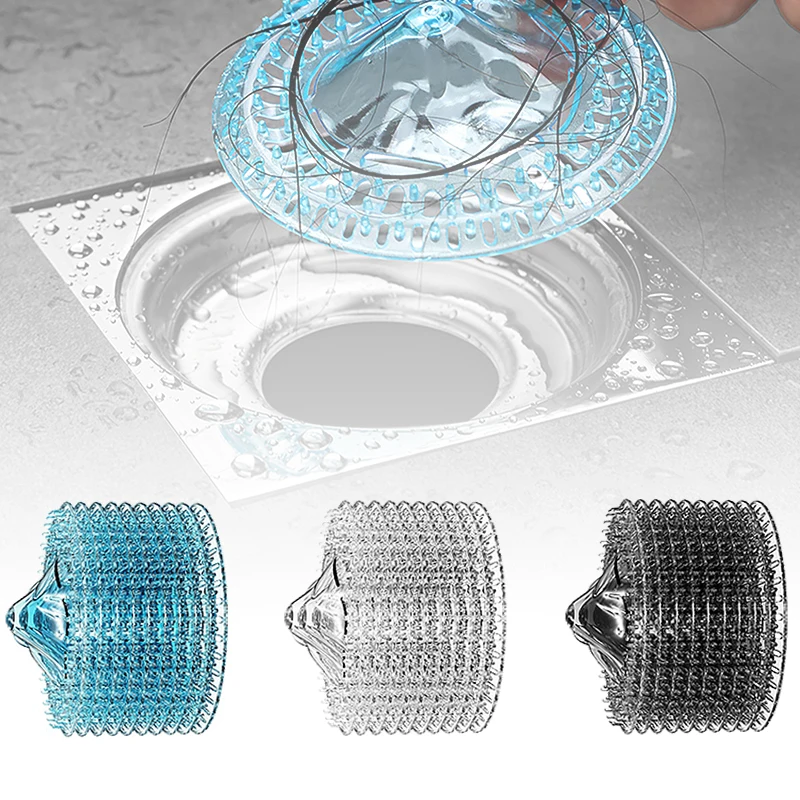 10 Stuks Wegwerp Afvoer Filter Haar Catcher Haar Proof Badkamer Vloer Drains Douche Afvoer Cover Anti-Verstopping Mesh voor Haar/Afval