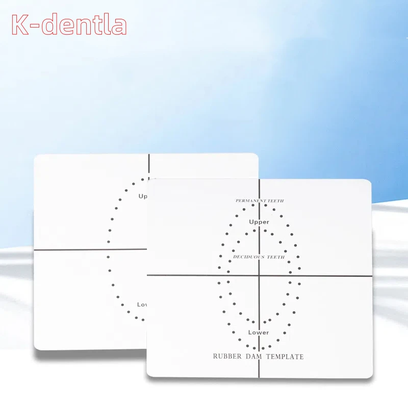 20pcs Dental Plastic Rubber Dam Template Punch Hole Double Sided Plate Endodontic Punches Board Sheets Surgical Instrument