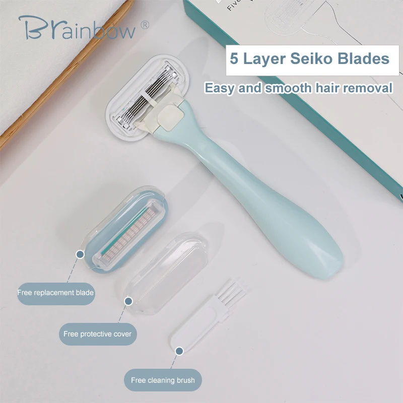 Brainbow Oester Axillary Hair Leg Hair Razor Private Pubic Hair Trimmer Special Manual Hair Removal Knife For Women