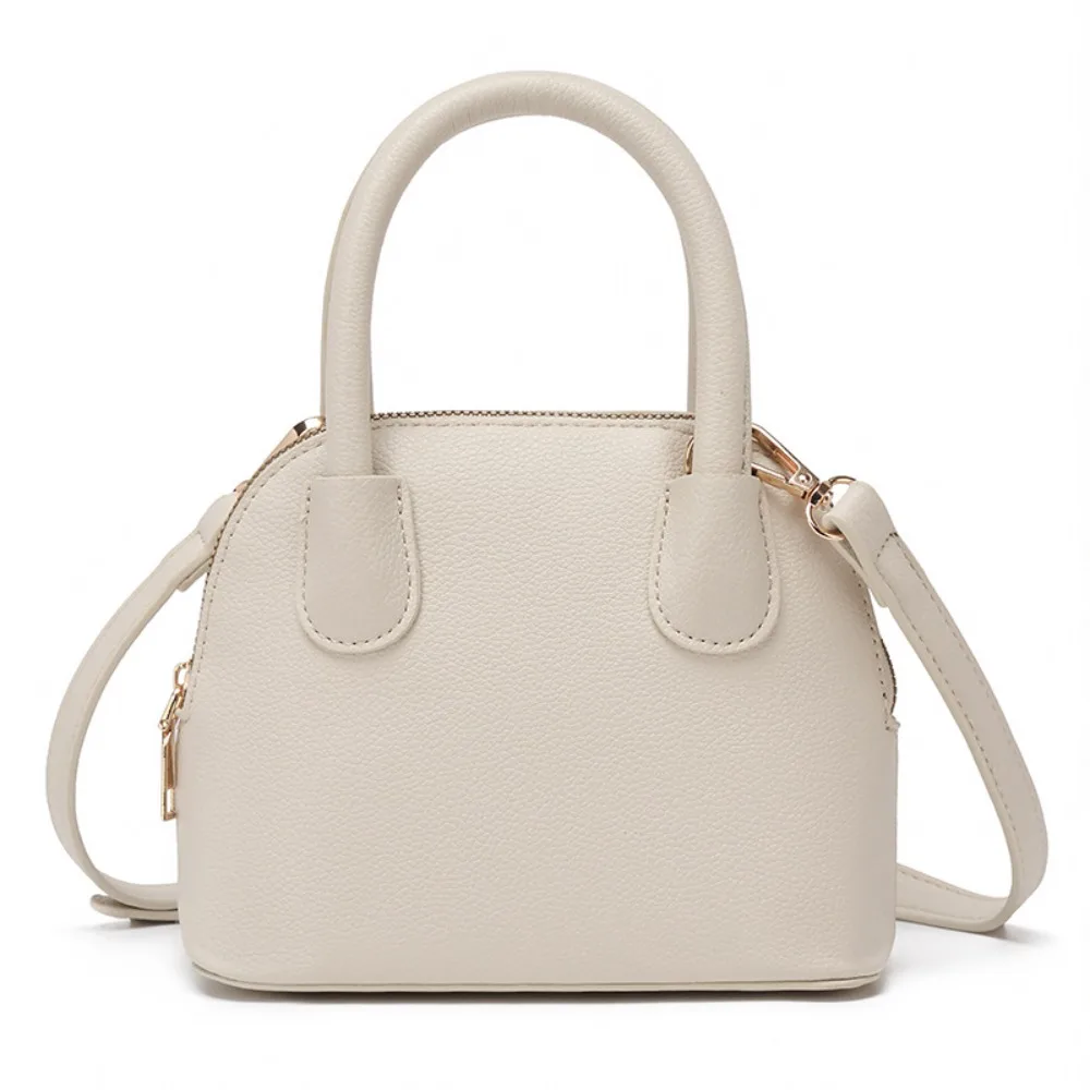 

Простая женская сумка через плечо из искусственной кожи, портативная мини-ракушка в корейском стиле, дорожная сумка, большая вместительная женская сумка через плечо для отпуска