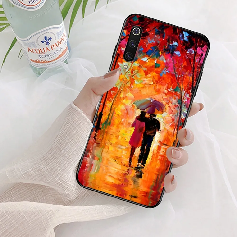 L-Leonid A-Afremov Oil Painting Phone Case For Xiaomi Mi 5X 8 9 10 11 12 lite pro 10T PocoX3pro PocoM3 Note 10 pro lite