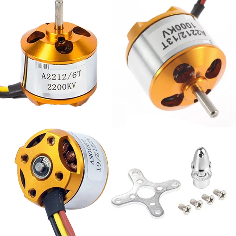 Brushless Motor 930KV 1000KV 1400KV 2200KV 2450KV 2700KV A2212  For RC Multi-copter Outrunner Toy Parts